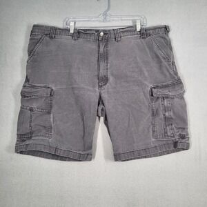 Carhartt‎ Shorts Men's 48 Gray Cotton Blend Cargo Pockets Relaxed Fit